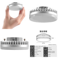 大河商事 LED電球GX53 コンパクト 設置簡単 高演色 100°照射角 長寿命 電球色 wasserbulb GX53 2700K 1個（直送品）