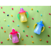 ピジョン ぷちストローボトル アクアブルー 1個