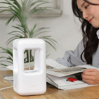 QUADS おしゃれな反重力デザイン卓上加湿器　ＡＣ／ＵＳＢ対応　ホワイト QS215WH 1台（直送品）