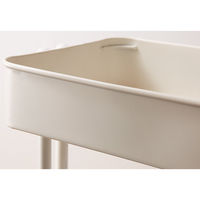 武田コーポレーション ヴィンテージ調 天板付きキャスターワゴン 2段 K9-VTTW50WH 1箱（直送品）