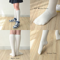 スクールソックス 子ども ハイソックス 吸汗速乾 ズレ防止 ホワイト 4足セット Bepit socks003 19-22cm（直送品）