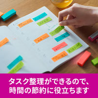 スリーエム(3M) ポストイット ふせん 付箋 強粘着 見出し 50mm×15mm マルチカラー1 1箱（32冊入） 7001SS-MC-1N