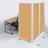 トーカイスクリーン 折りたたみ3連スクリーン 幅2784×奥行476×高さ1803mm ナチュラル SAN-1827 ナチュラル 1台（取寄品）