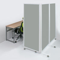 トーカイスクリーン 折りたたみ3連スクリーン 幅2784×奥行476×高さ1803mm グレー SAN-1827 グレー 1台（取寄品）