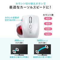 サンワサプライ ダイレクト:Bluetoothトラックボール 400-MABTTB181W 1個（直送品）