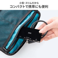 サンワサプライ ダイレクト:USB Type-Cハブ付き ギガビットLANアダプタ 400-HUBC5BK 1個（直送品）