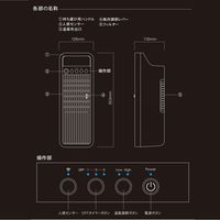 トップランド 2WAY スリムセラミックヒーター 1000W ブラウン SC-CH130 BR 1台