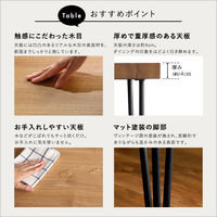 ホームテイスト スクエアチェア・テーブルセット SH/ダークブラウン SH-24-STD3 1セット(3点入)（直送品）