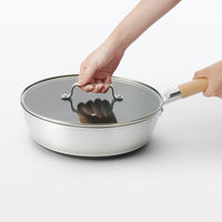 無印良品 中が見えやすい 強化ガラス蓋 直径28cm対応 良品計画