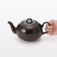 無印良品 日常の器 ティーポット ダークブラウン 約700mL ストレーナー付き 良品計画