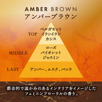 お部屋の消臭力 プレミアムアロマ スティック 部屋用 アンバーブラウン 詰め替え 50ml 1セット（3個） 消臭剤 芳香剤