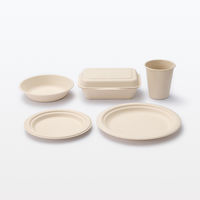 無印良品 バガスと竹パルプ ボウル 10枚入り 1セット（1袋（10枚入）×4） 良品計画