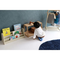 ICHIBA キッズピクチャーブックラック アルマ 幅700×奥行320×高さ700ｍｍ アイボリー ILR-3684IV 1台（直送品）