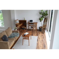 ICHIBA ウッドデスク オーディー 幅900×奥行450×高さ720ｍｍ ブラウン T-3681BR 1台（直送品）