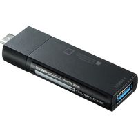 サンワサプライ Type-Cコンパクトカードリーダー(USB 1ポート付き) ADR-3TCMS7BKN 1個