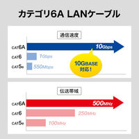 LANケーブル 2m カテゴリ6A Cat6A ハンダ産業用KB-H6A-02NV 1個 サンワサプライ