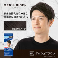 メンズビゲン　ワンプッシュ　白髪染め6A　アッシュブラウン　hoyu（ホーユー）