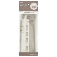 オーム電機 4口5m節電タップ雷ガード付22 00-1575 1個
