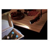 懐中電灯 LEDライト 4段階光量調節 電池式 防水・防塵 IP44 スマホ充電 ブラック DE-KD05BK エレコム 1個