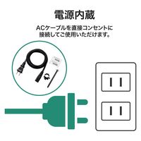 スイッチングハブ 5ポート ギガ LANハブ 磁石付 電源内蔵 ループ検知 3年保証 EHB-UG2B05-S エレコム 1個