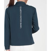 クアルトユナイテッド 光沢バンドカラーシャツ　NVY　S N5044 1点（直送品）