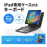 サンワサプライ 10.9インチiPad専用ケース付きキーボード タッチパッド内蔵 SKB-BTIPAD3BK 1個