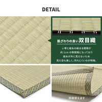 【玄関渡し】 萩原 い草カーペット　柳川（やながわ）　江戸間10畳  440×352cm（直送品）