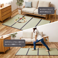 【玄関渡し】 萩原 折り畳める　水拭きできる畳マットレス　伏見　シングル  100×200cm（直送品）