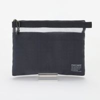kleid メッシュポーチ A5サイズ対応 チャコール 8471-01 1個