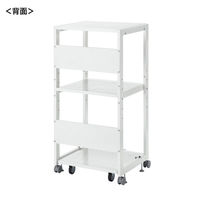 サンワサプライ 高耐荷重プリンタラック/スタンド/台 幅600×奥行500×高さ1205mm ホワイト LPS-T121H 1台（直送品）