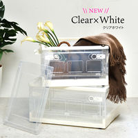 【軒先渡し】B.Bファニシング折りたたみ収納BOX キャスター付き （44L）ONBX0117PLCWH1台（直送品）