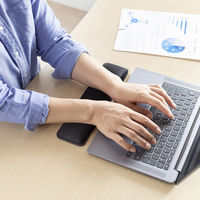 サンワサプライ 低反発リストレスト(W300mm・抗菌) TOK-MU6BK-M 1個