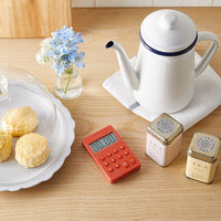 タニタ（TANITA） デジタルタイマー100分計 オレンジ TD415 5個 キッチンタイマー