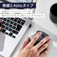 トラックボール マウス ワイヤレス 無線 IST 5ボタン ベアリングユニット 黒 M-IT11DRBK エレコム 1個（直送品）