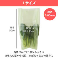 鮮度保持袋 野菜・果物専用 愛菜果 L 1パック（ 5枚入） 関西紙工