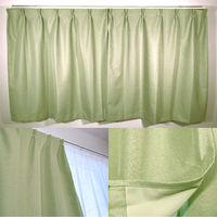 フォレストリンク 遮光1級 防炎 断熱 カーテン 1350×1500mm グリーン 1セット(2枚入)（直送品）