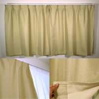 フォレストリンク 遮光1級 防炎 断熱 カーテン 1350×1780mm イエロー 1セット(2枚入)（直送品）