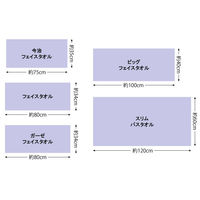 山内株式会社 ビッグフェイスタオル ブルーグレー 抗菌防臭 BFB-BG3 1枚 オリジナル