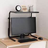 伸晃 テレビ上ラックミニ 伸縮タイプ ブラック 4964806016107 1個