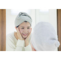 今治タオル ヘアドライタオル LOHACO lifestyle towel グレー 約34cm×100cm 1枚  オリジナル