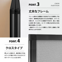 【軒先渡し】コマイ 3連スクリーン 幅2100×奥行350×高さ1600mm グレー TP3-1609TBNB-FYSA 1セット（直送品）