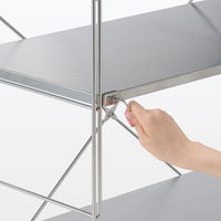 無印良品 ステンレスユニットシェルフ ステンレス棚セット ワイド 小 幅86×奥行41×高さ83cm 良品計画