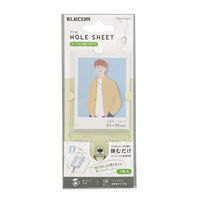 スマホ ストラップホルダー シート Mサイズ ケーブル穴用 1口タイプ マットクリア P-STHD1CAMCR エレコム 1個（直送品）