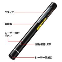 サンワサプライ 赤色レーザーポインター LP-RD315BKN 1個（直送品）