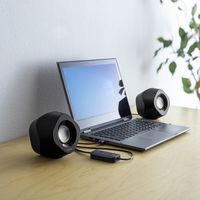 サンワサプライ 3WAY PCスピーカー(Bluetooth/USB/3.5mm接続対応) MM-SPBT6BK 1個