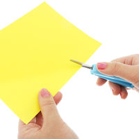 サンスター文具 スティッキール はさみ KIDS 子供用 右手用 ブルー S3720136 1個