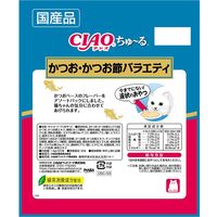 （バラエティパック）いなば チャオ ちゅーる 猫 かつお・かつお節バラエティ 20本 国産 1袋 ちゅ～る キャットフード 猫用 ウェット おやつ