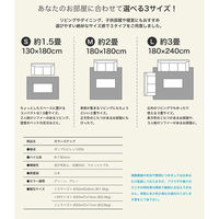 スミノエ 洗えるグラデーションラグ カラーステップ 1800×1800mm グリーン 4549781303109 1枚（直送品）