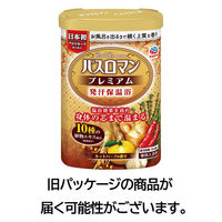 入浴剤 温泉成分 温浴 バスロマン プレミアム 発汗保温浴 ホットハーブの香り 600g 透明タイプ アース製薬 1個