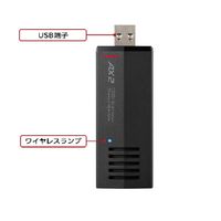 バッファロー 無線LANアダプター Wi-Fi6 11ax/ac/n/a/g/b 無線LAN子機 アンテナ、ドライバー内蔵 1個